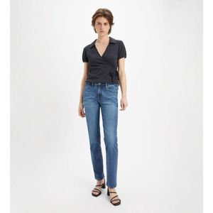 Levi'svoor vrouwen. A6199-0003 Jeans 712 Slim Welt Pocket Med Indigo (33/32), Blauw, Casual, Katoen, Denim