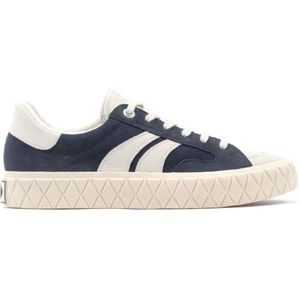 Palladiumunisex. 74324 Palla Ace Lo marine leren sportschoenen (37), Leer, Plat, Veters, Casual, Marineblauw