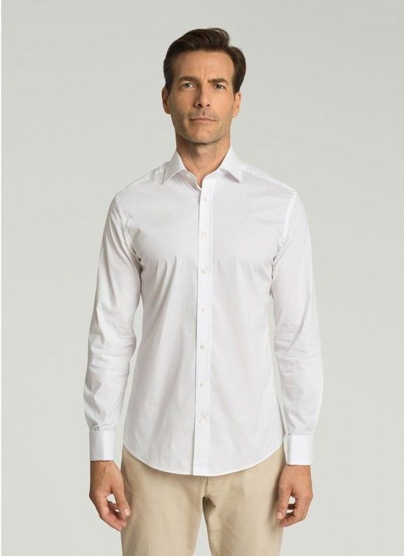 H&M - HM308678 - Overhemd - Wit - Katoen - Lange Mouwen