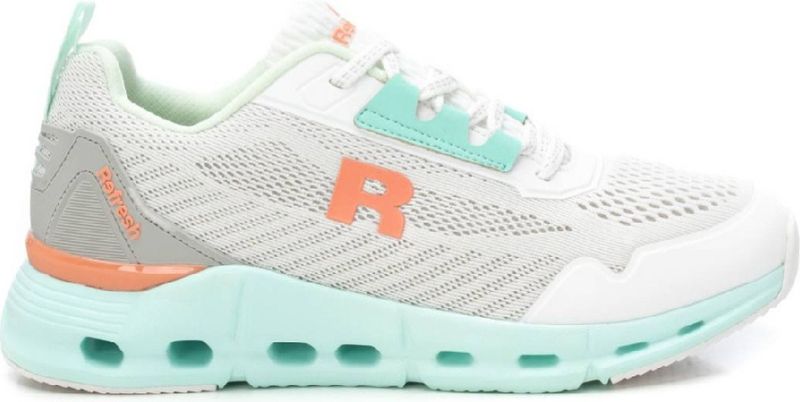 Refresh - 17250501-AQUA - Trainers - Wit - Plat - Veters - Casual