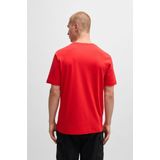 BOSS - 50525219 - T-shirt - Rood - Casual - Katoen - Korte Mouwen