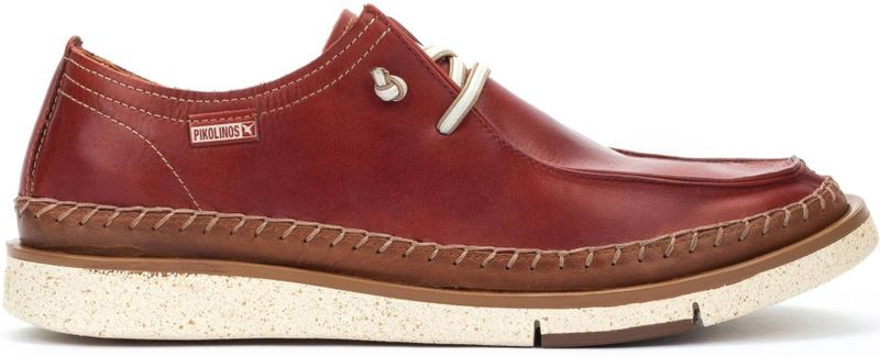 Pikolinosvoor mannen. M6L-4274C1 Bruine San Juan Leren Schoenen (40), Leer, Plat, Veters, Casual