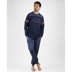 Lois Jeansvoor mannen. 56374-0-000204 Reserve pyjama met lange mouwen (S), Blauw, Homewear, Katoen