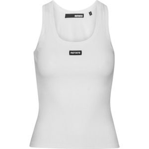 Rotatevoor vrouwen. 114753100 T-shirt Adanne zwart (L), Casual, Mouwloos / spaghettibandjes, Biologisch katoen, Duurzaam