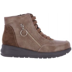 Chika10voor vrouwen. ESTEPA 11 Estepa 11 taupe enkellaarsjes (37), 1 tot 3 cm, Ritssluiting, Casual