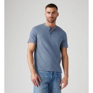 Levi'svoor mannen. A8602-0003 Huismerk T-shirt blauw (S), Casual, Katoen, Korte mouwen