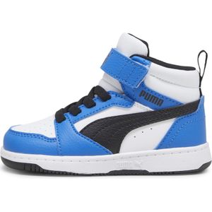 Pumaunisex voor kinderen. 39654206 Schoenen Rebound V6 Mid blauw (19), Plat, Veters, Klittenband, Casual, kinderkleding