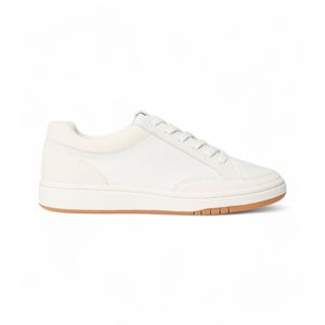 Polo Ralph Laurenvoor vrouwen. 802891469001 Hailey Leren Sneakers wit (37), Leer, Plat, Veters, Casual