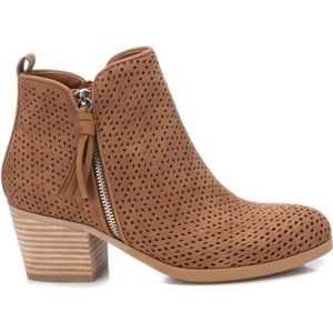 Refreshvoor vrouwen. 17057202-CAMEL Enkellaarsjes 170572 Bruin (39), 3 tot 5 cm, Ritssluiting, Casual