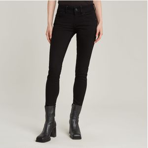 G-Starvoor vrouwen. D25522-D837-A810 Jeans Lynn Mid Skinny zwart (31/34), Casual, Katoen, Denim