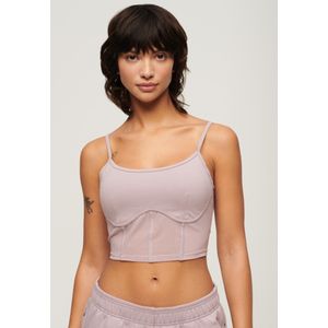 Superdry - W6011833A - Korset - Roze - Sportief - Katoen - Meerdere Sporten