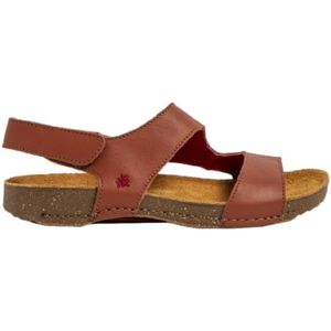 Artvoor vrouwen. 1109911HA003_008 Leren sandalen 1099 Nappa Caldera/ I Breathe rood (41), Leer, Plat, 1 tot 3 cm, Klittenband, Casual