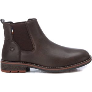 Xtivoor mannen. 14327102-MARRON Heren Enkellaars 143271 bruin (43), Plat, Geen, Casual