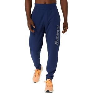 Asicsvoor mannen. 2031E189 Logo broek blauw (S), Casual, Sportief, Katoen, Meerdere sporten