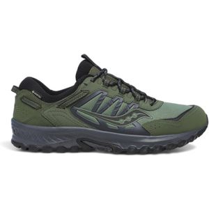 Sauconyvoor mannen. S70849-2 Grid Peak schoenen groen (41), Plat, Veters, Sportief