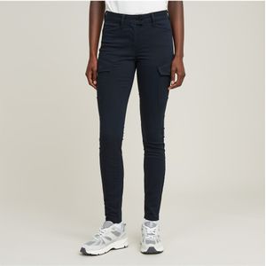 G-Starvoor vrouwen. D16828-D950-B231 Blossite G-Shape Army hoge skinny broek marine (29/32), Casual, Katoen, Marineblauw