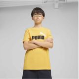 PUMA - T-shirt - Geel - Katoen - Korte Mouwen