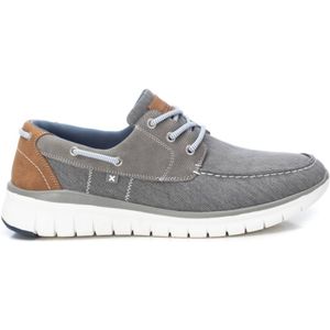 Xtivoor mannen. 14231002-GRIS Schoenen 142310 grijs (41), Stof, Plat, Veters, Casual