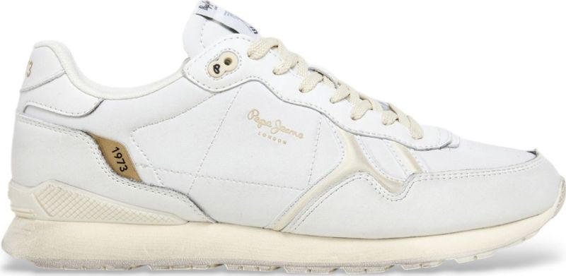 Pepe Jeans - PMS40031 Brit Distress - Sneakers - Wit - Leer - Casual