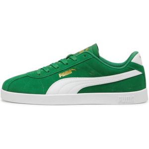 Pumaunisex. 39744402 Leren sneakers Club II groen (46), Leer, Plat, Veters, Casual