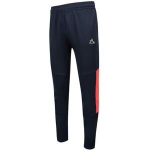 Le Coq Sportifvoor mannen. 2210534 Tech taps toelopende broek N°2 Navy (XL), Blauw, Casual, Sportief, Katoen, Polyester