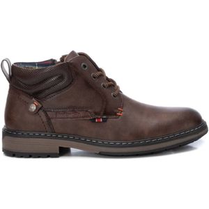 Refreshvoor mannen. 17215503-CAMEL Enkellaarsjes 172155 bruin (44), Plat, Ritssluiting, Casual