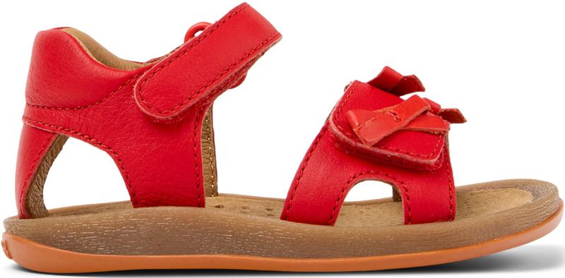 Sandalen - Rood - Leer - Duurzaam - Zelfsluitend