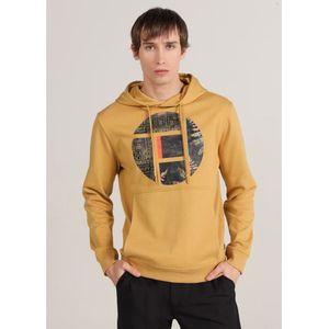 Bendorffvoor mannen. 860205260 Grafisch sweatshirt met capuchon geel (S), Casual, Katoen, Lange mouwen