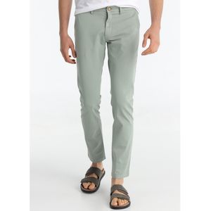 Bendorffvoor mannen. 807015004 Grijze chino broek (28), Casual, Grijs, Katoen