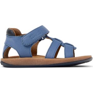 Bicho - K800628-001 - Leren Sandalen - Blauw - Plat - Klittenband