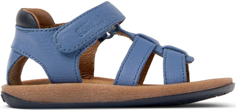 Bicho - K800628-001 - Leren Sandalen - Blauw - Plat - Klittenband