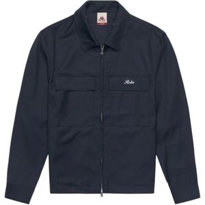 Robe di Kappavoor mannen. 67124CW Marine honkbaloverhemd (L), Casual, Polyester, Marineblauw