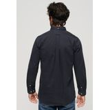 Superdry - M4010680A Merchant Store - Overhemd - Marineblauw - Katoen - Lange Mouwen