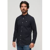Superdry - M4010680A Merchant Store - Overhemd - Marineblauw - Katoen - Lange Mouwen