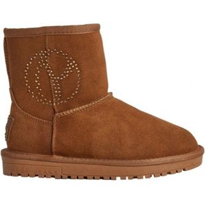 Pepe Jeansvoor vrouwen/meisjes. PGS50191 Diss Gloss G Leren Enkellaarsjes bruin (36), Leer, Plat, Geen, Casual, kinderkleding