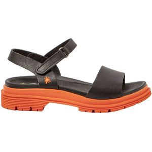 Artvoor vrouwen. 1154821WL003_017 Leren sandalen 1548 wit (41), Leer, 1 tot 3 cm, Klittenband, Casual