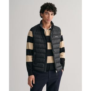 Gantvoor mannen. 7006299 Lichtgewicht donsjack zwart (XXL), Casual, Gerecycled polyester, Duurzaam