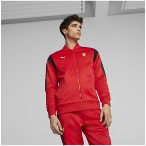 Pumavoor mannen. 62093602 Scuderia Ferrari Race MT7 sportjas rood (M), Casual, Sportief, Meerdere sporten, Gerecycled polyester