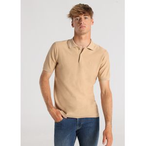 Victorio & Lucchino, V&Lvoor mannen. 630427220 Beige polo met korte mouwen (S), Casual, Katoen