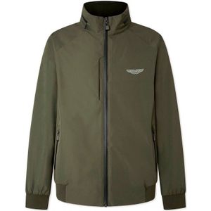 Hackett Londonvoor mannen. HM402985 Softshell jas groen (XL), Casual, Polyester