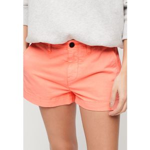 Superdryvoor vrouwen. W7110393A Oranje Warme Chino Shorts (XS), Casual, Katoen