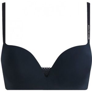 Tommy Hilfigervoor vrouwen. UW0UW02405 Push-Up BH Exclusief Zonder Beugel Navy (70E), Homewear, Nylon, Marineblauw