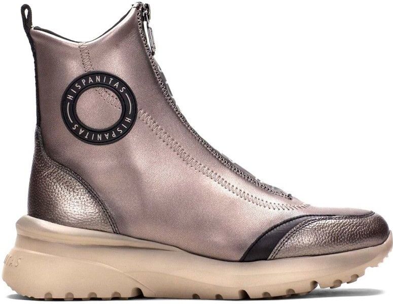 Hispanitas - Polynesia - Leren Enkellaarsjes - Zwart - Casual