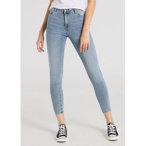 Lois Jeansvoor vrouwen. 201082639 Marine gewassen skinny enkeljeans (25), Casual, Katoen, Denim, Marineblauw