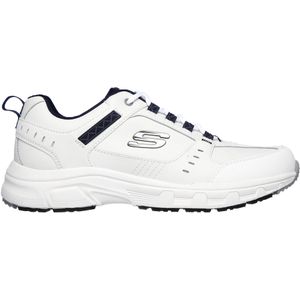 Skechersvoor mannen. 51896 Relaxed Fit Oak Canyon Schoenen wit (43), Leer, Plat, Veters, Casual, Sportief