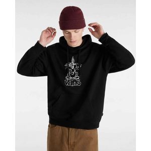 Vansvoor mannen. VN000JE7BLK1 Sweatshirt Crazy Eddy 66 zwart (S), Casual, Sportief, Katoen