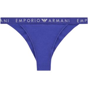 Emporio Armanivoor vrouwen. 164867_4F227 Braziliaanse onderbroek Iconic Logoband blauw (S), Homewear, Lila, Katoen