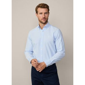 HACKETT - Oxfordoverhemd - Blauw - Katoen - Lange Mouwen