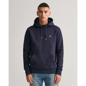 Gantvoor mannen. 2007058 Schild Hoodie (XXL), Casual, Katoen, Lange mouwen