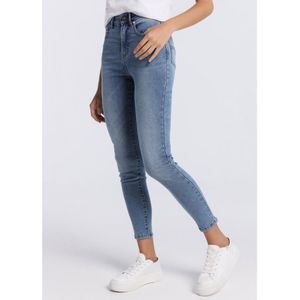 Victorio & Lucchino, V&Lvoor vrouwen. 3052748 Jeans | Medium Box - Hoge Taille skinny (26), Casual, Katoen, Denim, Klassiek, Polyester